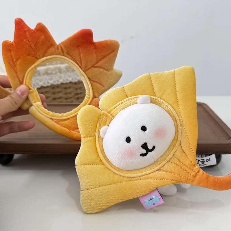 

10 см милая мини-кукла-идол, одежда с мультяшным листом гинкго, шляпа с кленовым листом, головные уборы, плюшевая кукла, одежда, аксессуары, подарки для фанатов девочек