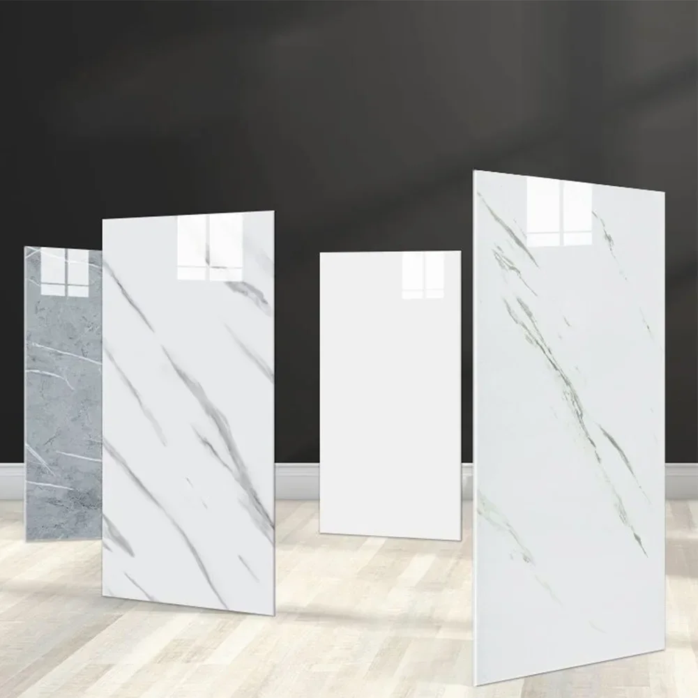 High Quality Wall Sticker Tile Stickers Oil Proof Wallpapers Backsplash DIY Home Office Decor Marble Tiles Sticker