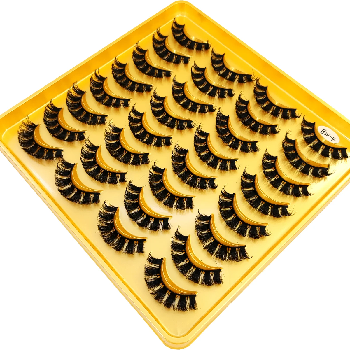 16 pairs of soft natural artificial mink eyelashes 3D fluffy dramatic false eyelashes