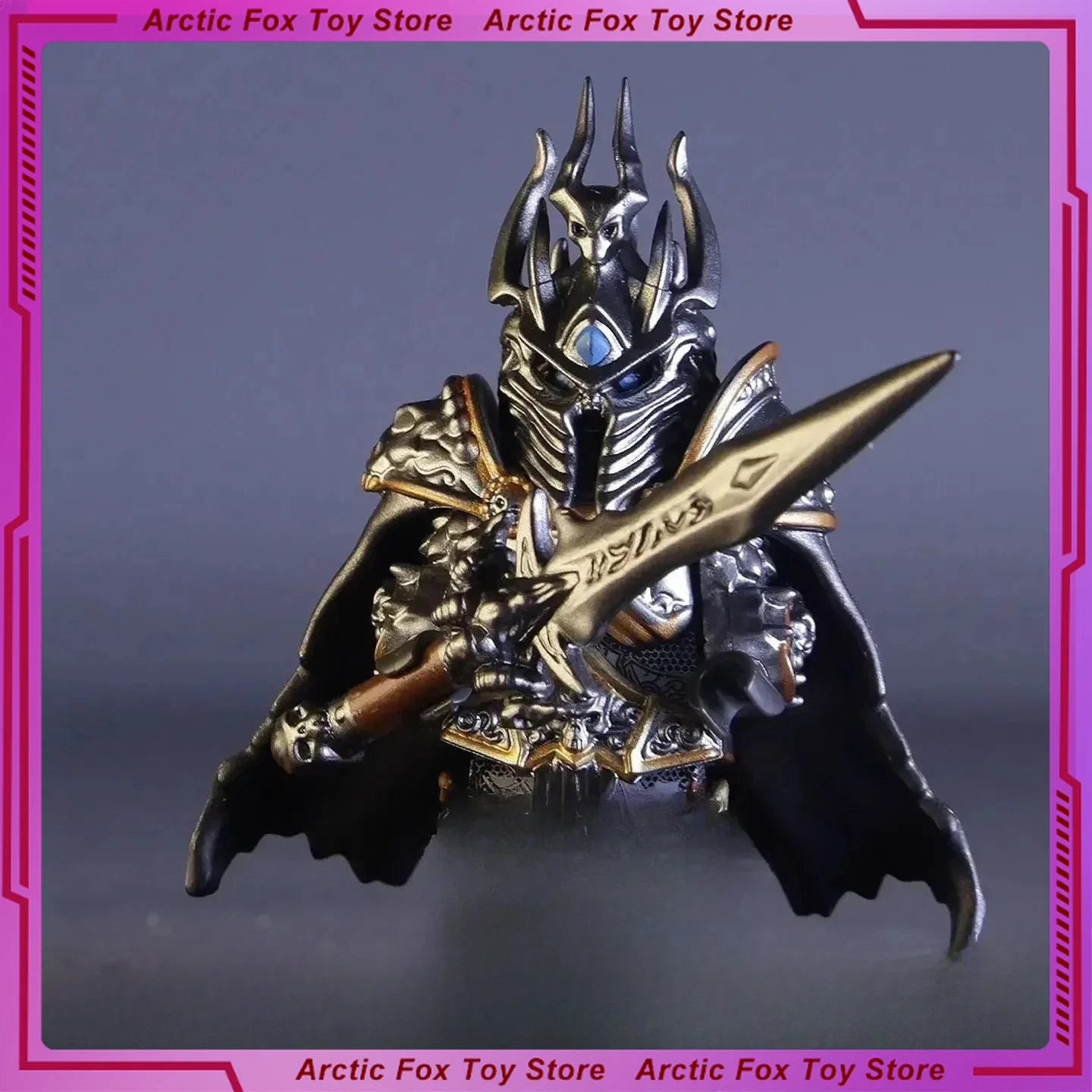 

World of Warcraft Game Figure Lich King Frostmourne Peripheral Assemble Building Blocks Desktop Decoration Ornaments Gift Toys