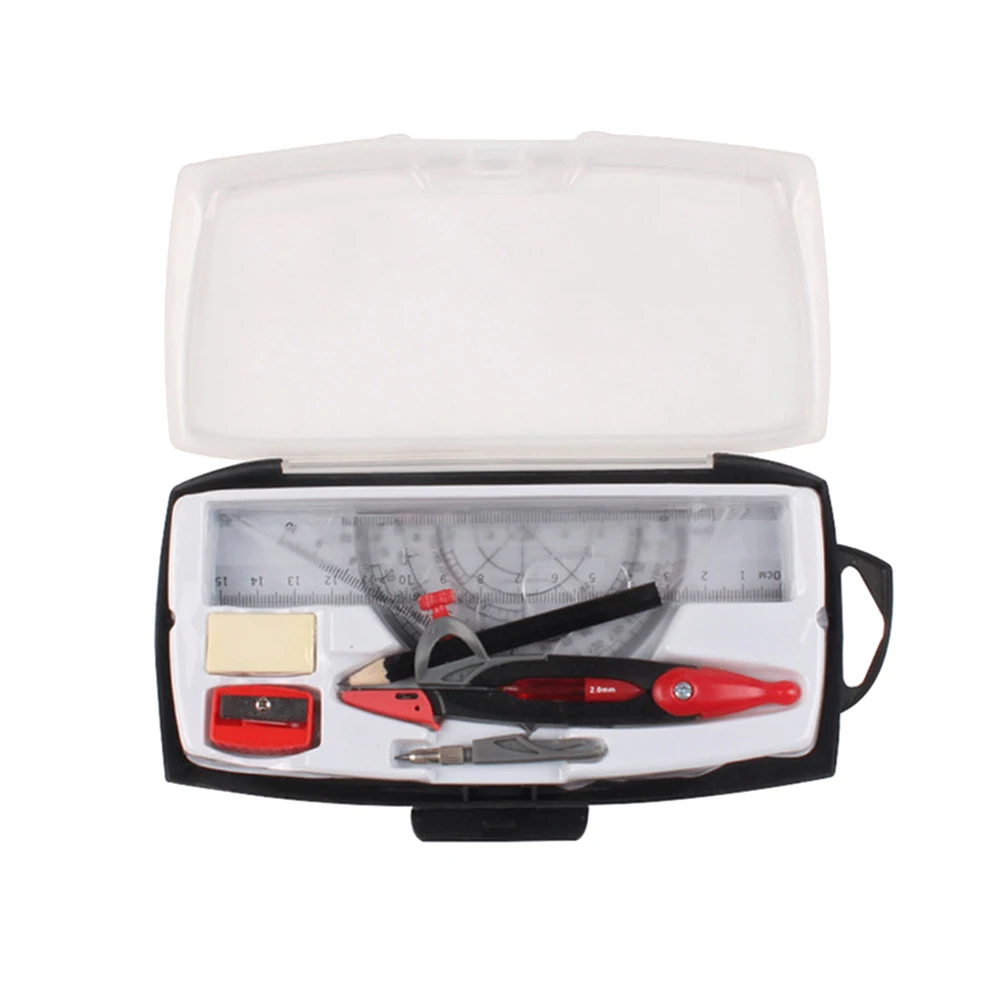 

1 set Professional Compasses Set Lightweight Drawing Tools School Office Students Teachers Use Study Aid Gift Idea