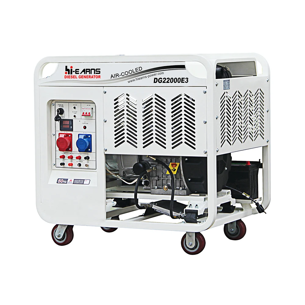 Two-cylinder air-cooled 2V98  fuel 20kva portable generator