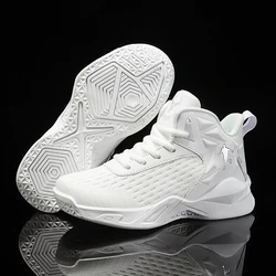 2024 New Kids Basketball Shoes Boys Sneakers Mesh Breathable Non-slip Children's Training Athletic Shoes Outdoor Walking Sneaker