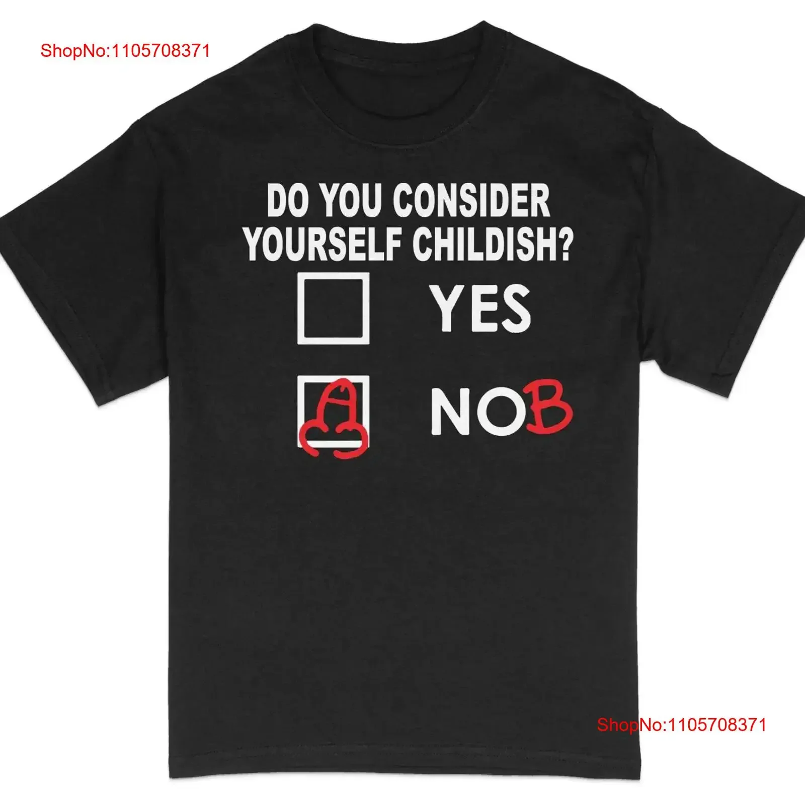 Funny Yes No Childish Question T Shirt Casual Humor Adult Conversation Starter vintage Washed graphic Unisex Versatile Stylish