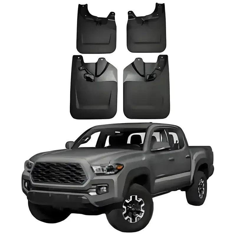 

High Quality Car Accessories PP+TPR Car Mudflaps Splasher Guards Mud guards Fender For Tacoma 2022