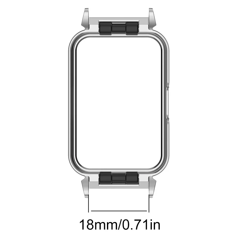 18Mm Metalen Bumper Beschermhoes Metalen Horloge Frame Bumper Behuizing Geschikt Voor Samsung Galaxy Fit3