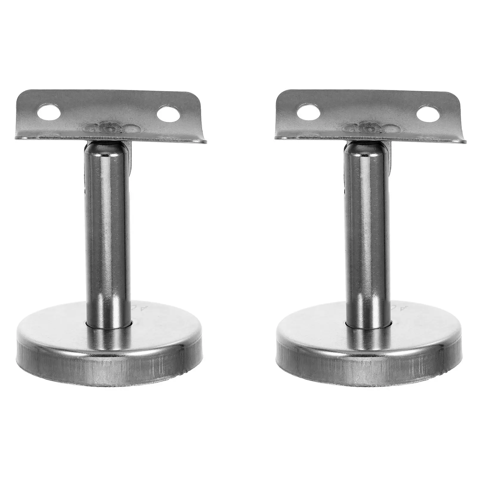 2pcs Stainless Steel Stair Handrail Brackets – Wall-Mounted Round Tube Rail Saddle Supports for Straight Railing