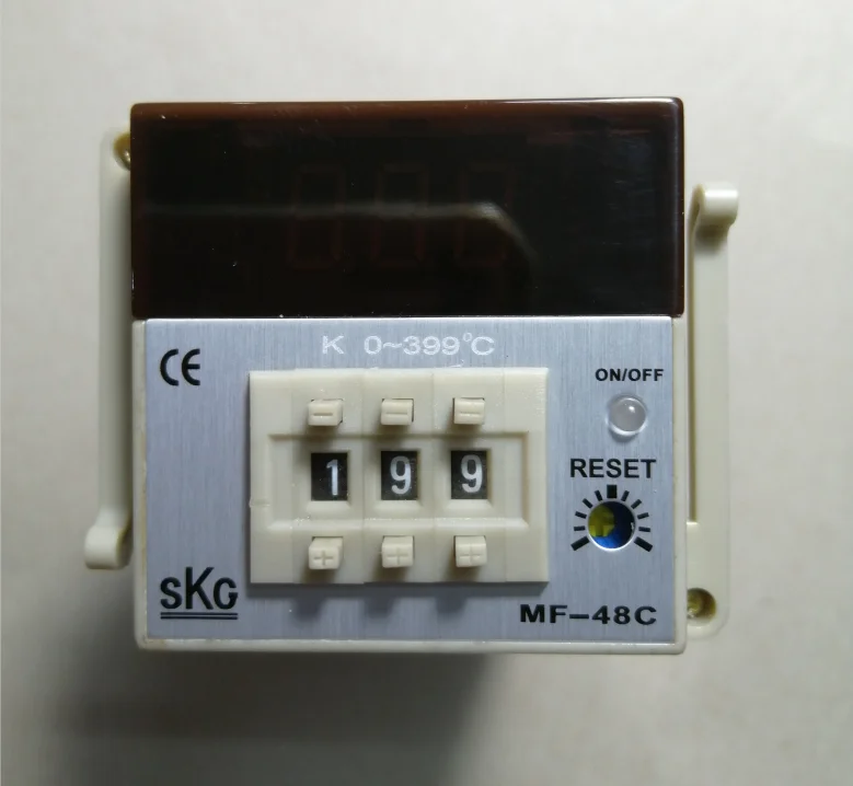 Original SKG MF-48C code digital temperature display instrument oven dryer temperature limiter guide rail installation