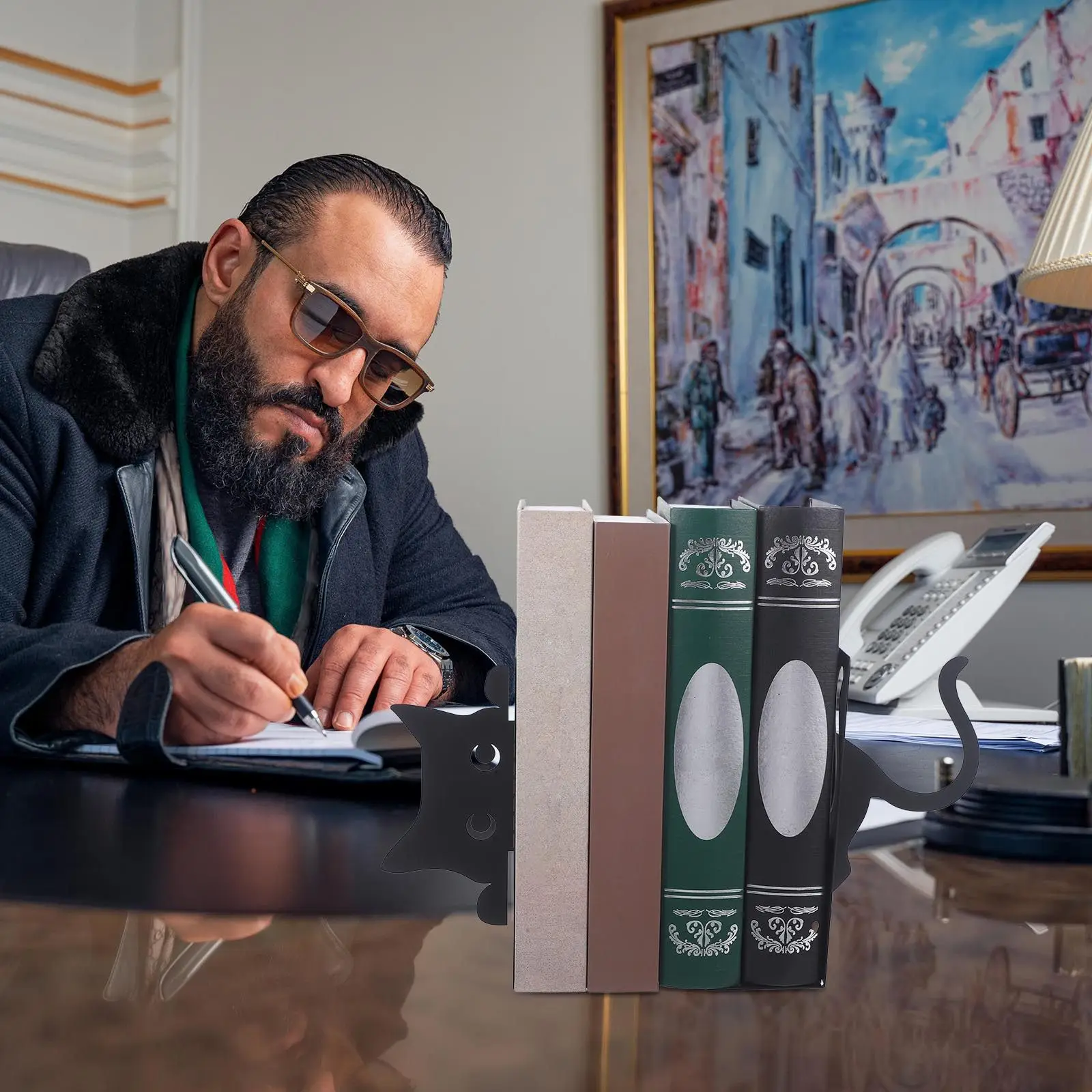 1pair-cat-bookends-metal-iron-bookends-decorative-book-holders-for-shelves-desk-office-home-reading-heavy-duty-book-stoppers