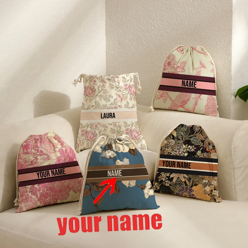 Personalized Storage Bag for Women, Large Capacity Shoulder Bag, Fashion Printing Tote, Custom Name Storage Bag, Luxury Bag