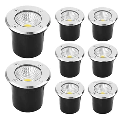 Luz LED empotrada para jardín, lámparas subterráneas, iluminación de acera, 110V, 220V, 12V, 24V, IP67, resistente al agua, 5W, 10W, 15W