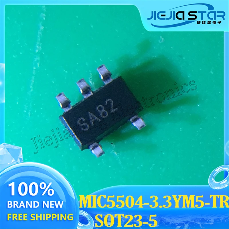 MIC5504-3.3 MIC5504-3.3YM5 Parts Mark WXS SOT-23-5 Low Dropout Linear Regulator IC New Original Electronics