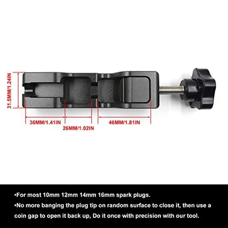 Universal Spark Plug Space Tool Kit Compatible With Most 10Mm 12Mm 14Mm 16Mm Spark Plugs, Threaded Spark Plug Space Tool