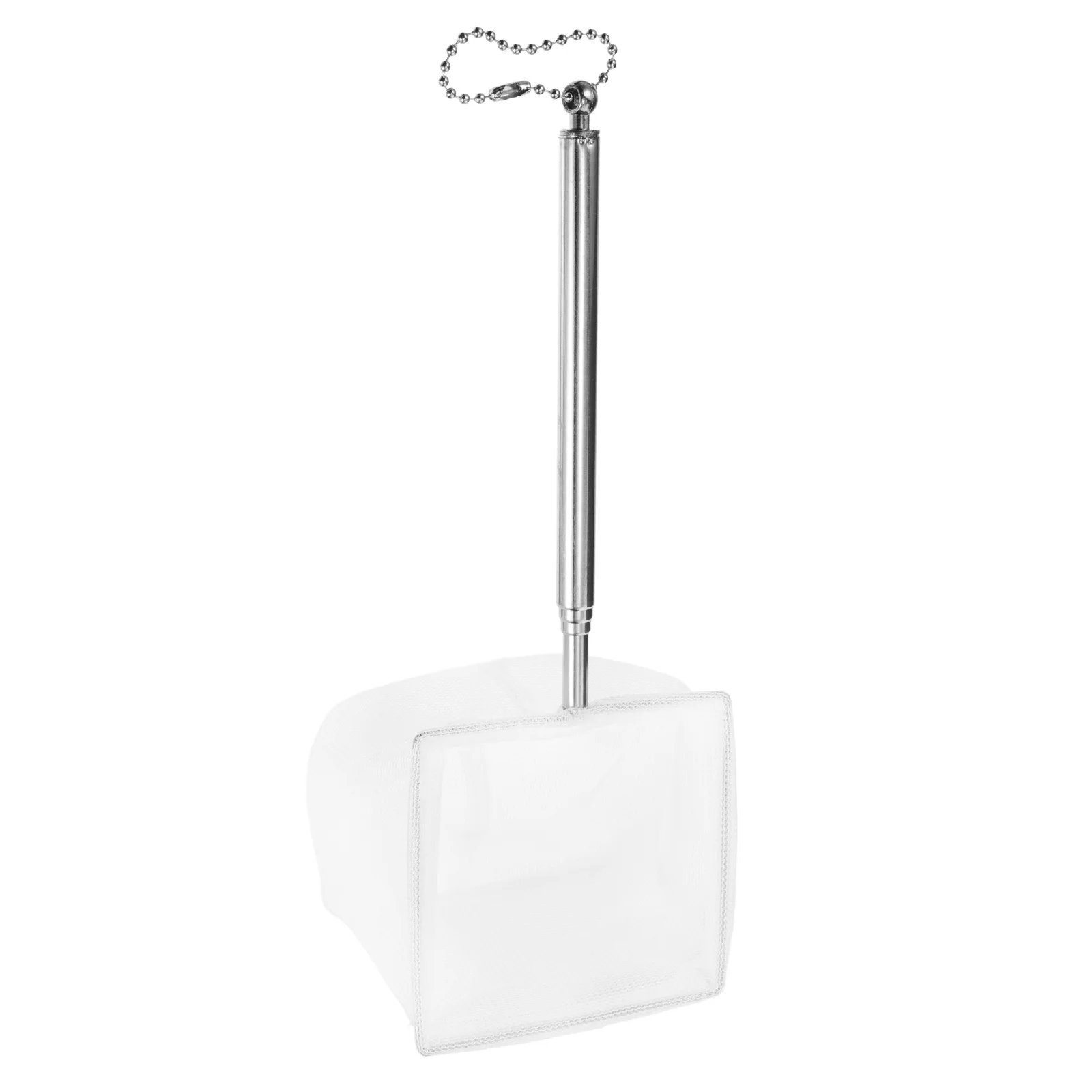 

Stainless Steel Telescopic Fishing Net 15.7 Inch Extendable Handle Fine Mesh Crossweave For Aquarium Shrimp Small Fish