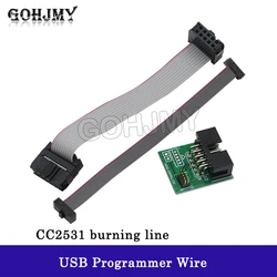 Downloader Cable Bluetooth 4.0 CC2540 zigbee CC2531 Sniffer USB Programmer Wire Download Programming Connector Board