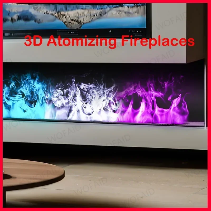 

Multi-color 3D Atomizing Fireplace Fire Place Home Fireplace Decor Electronic Steam Humidifier Simulate Flame Embedded Fireplace