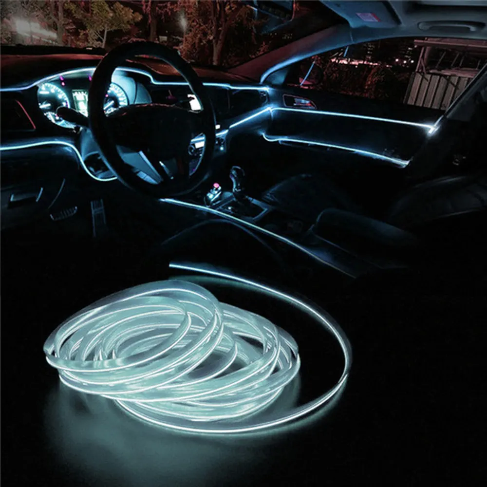 

3meters Car Interior Atmosphere Ambient Light Decor Strip LED Light for Car Neon Lamp Glow String Light Car Interior Decor Strip