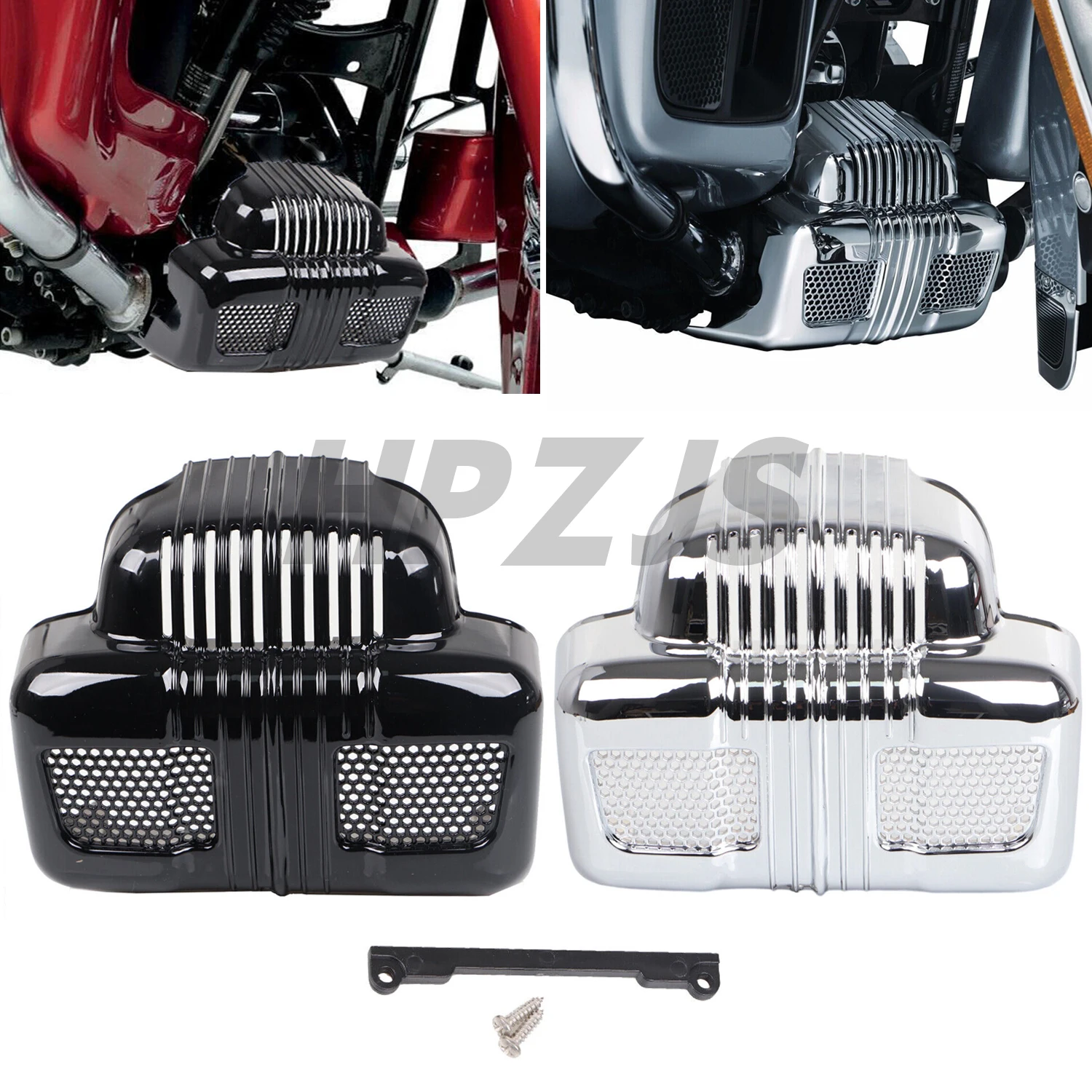 

For Harley Touring Electra Tri Glide Ultra Limited/Classic FLHTK FLHTCUTG 2014-2016 Motorcycle Coolant Pump Cover ABS Plastic