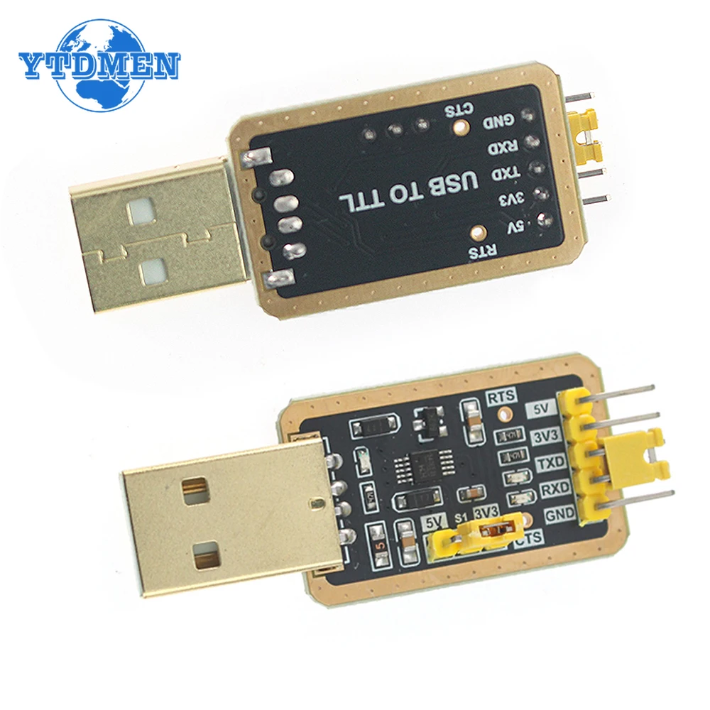 1PCS CH340E USB To Serial Port Module CH340 USB To TTL Converter UART Module 3.3V 5V with STC Download Line for Arduino
