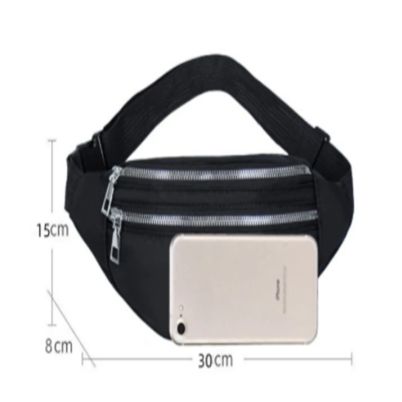 Waist Bag Women Men Waterproof Pocket Fashion Casual Chest Handbag Unisex Sports Travel Purse Plaid Waist Pack Belly Bags Case