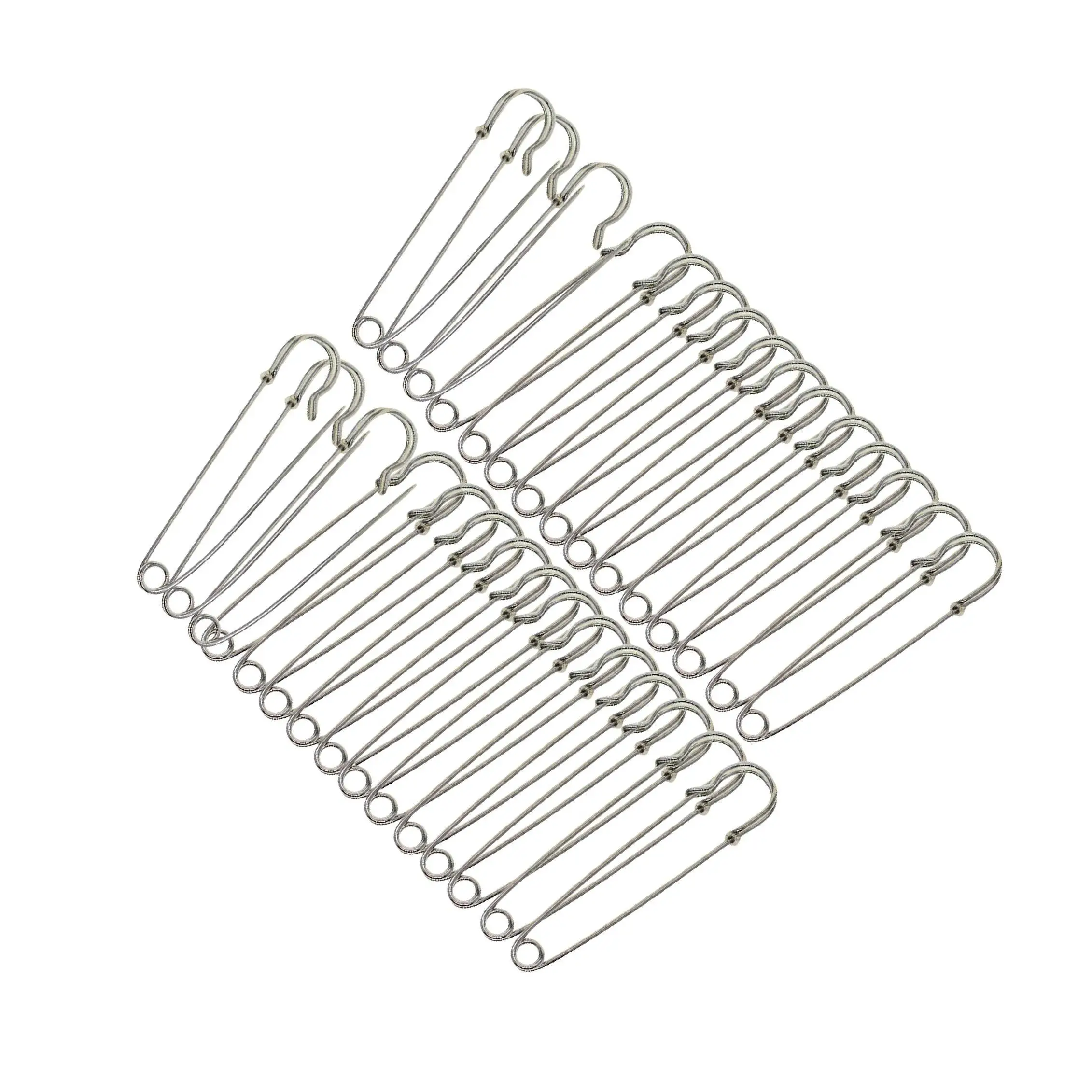 

30x Extra Large Safety Pins Sturdy Heavy Duty for Skirts Blankets Clothes 3 inch