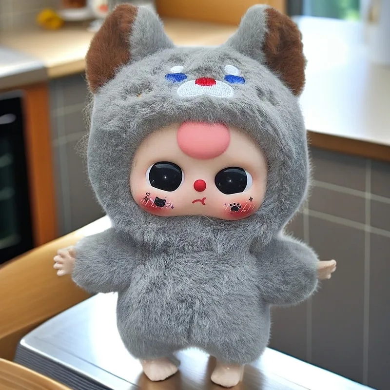 

Plush vinyl doll cute cartoon doll series plush blind box creative little gray wolf doll pendant