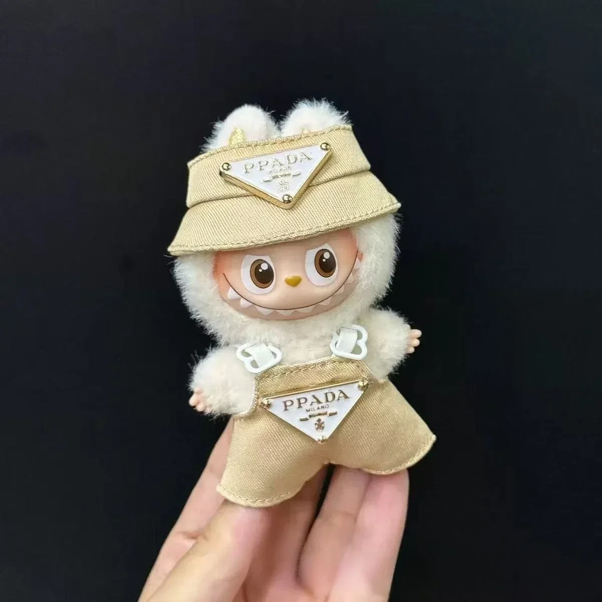 DollDIY اكسسوارات التدريب الجلوس ألعاب الحفلات اللعب Giftsv 4New سروال قصير ل Labubu دمية الملابس مجموعة قبعة 10 سنتيمتر الملابس الأحذية #6