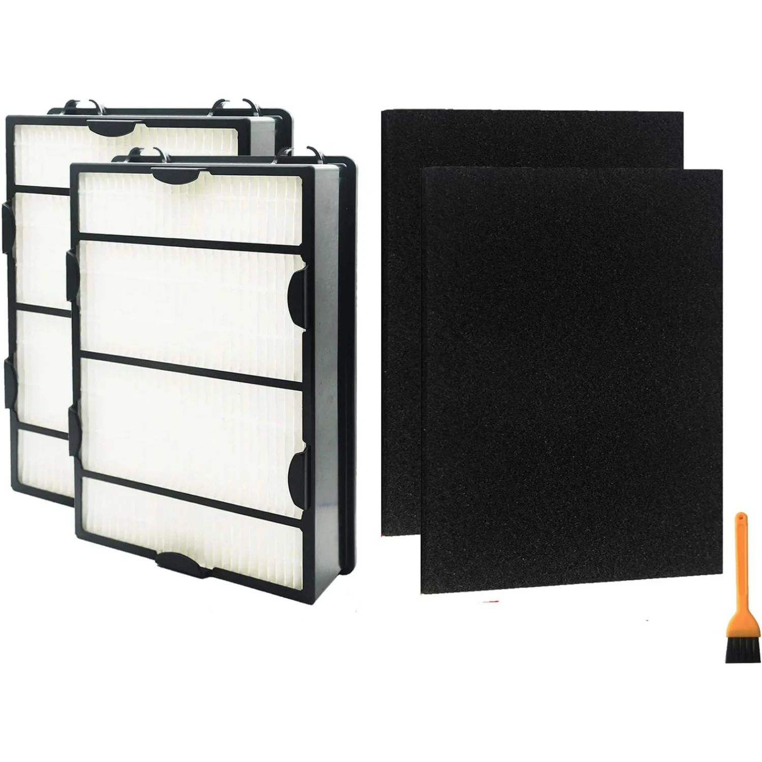 Replacements for  HAPF600 Filters B and Carbon Filters, Hepa Filter Compatible  HAPF600, HAPF600D-U2 Attachment(2 Sets)