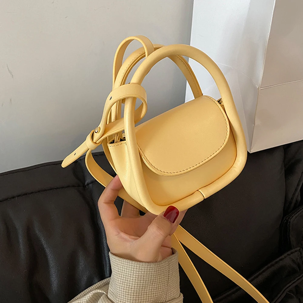 Hot Niche Design Mini Curved Frame Crossbody Bag Women Small Lipstick Earphone Purse Adjustable Strap Cute Handheld Shoulder Bag - view 3