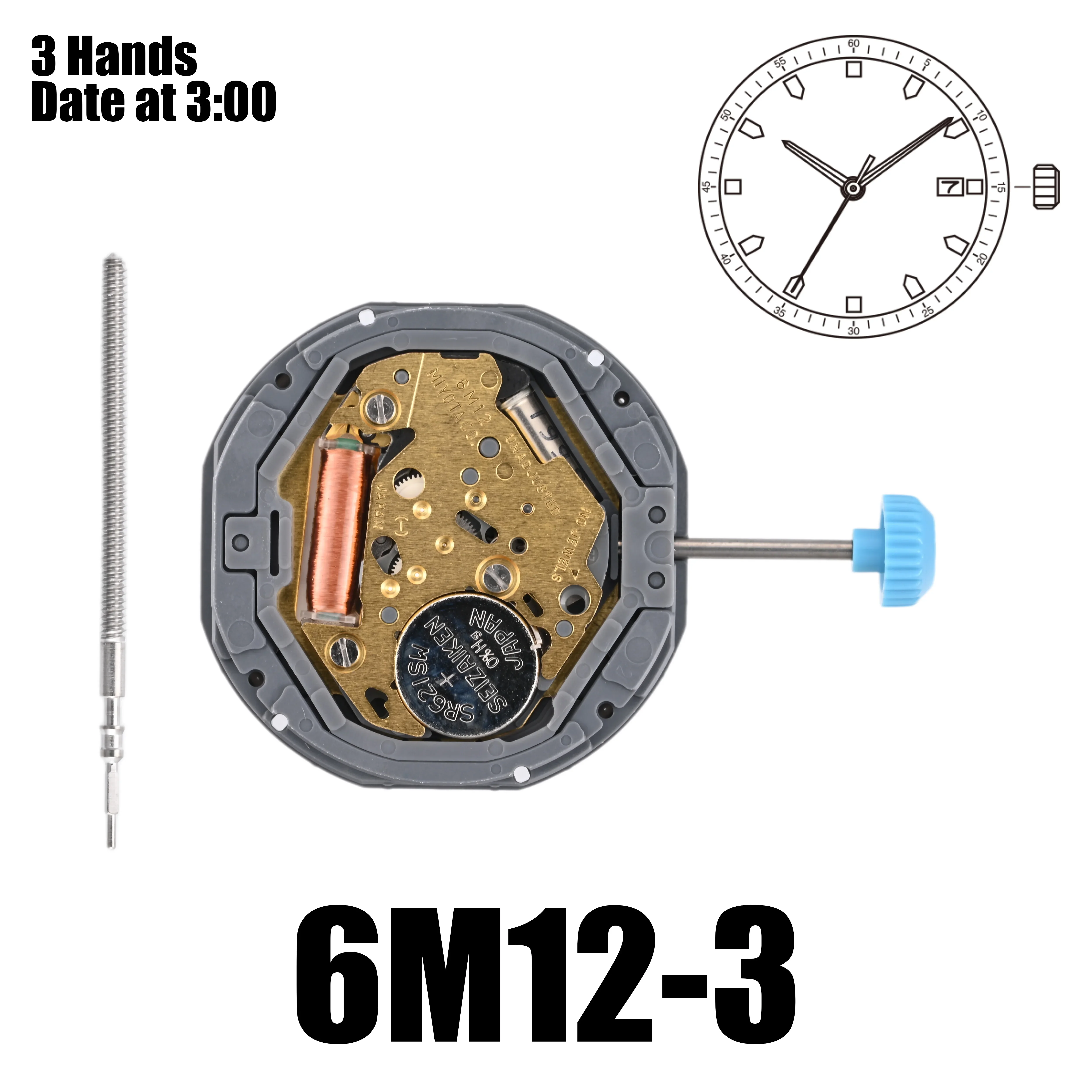 حركة ميوتا 3 تاريخ اليدين ، 6M12