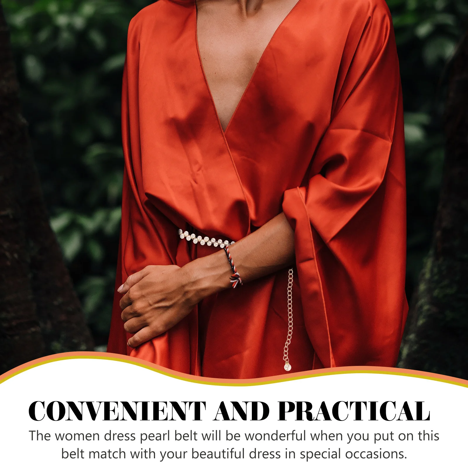 سلسلة خصر لؤلؤية لفساتين البنات، حفلات الزفاف الأنيقة، ديكور الولائم، حزام اللؤلؤ، حزام الخصر، حزام الملابس #5