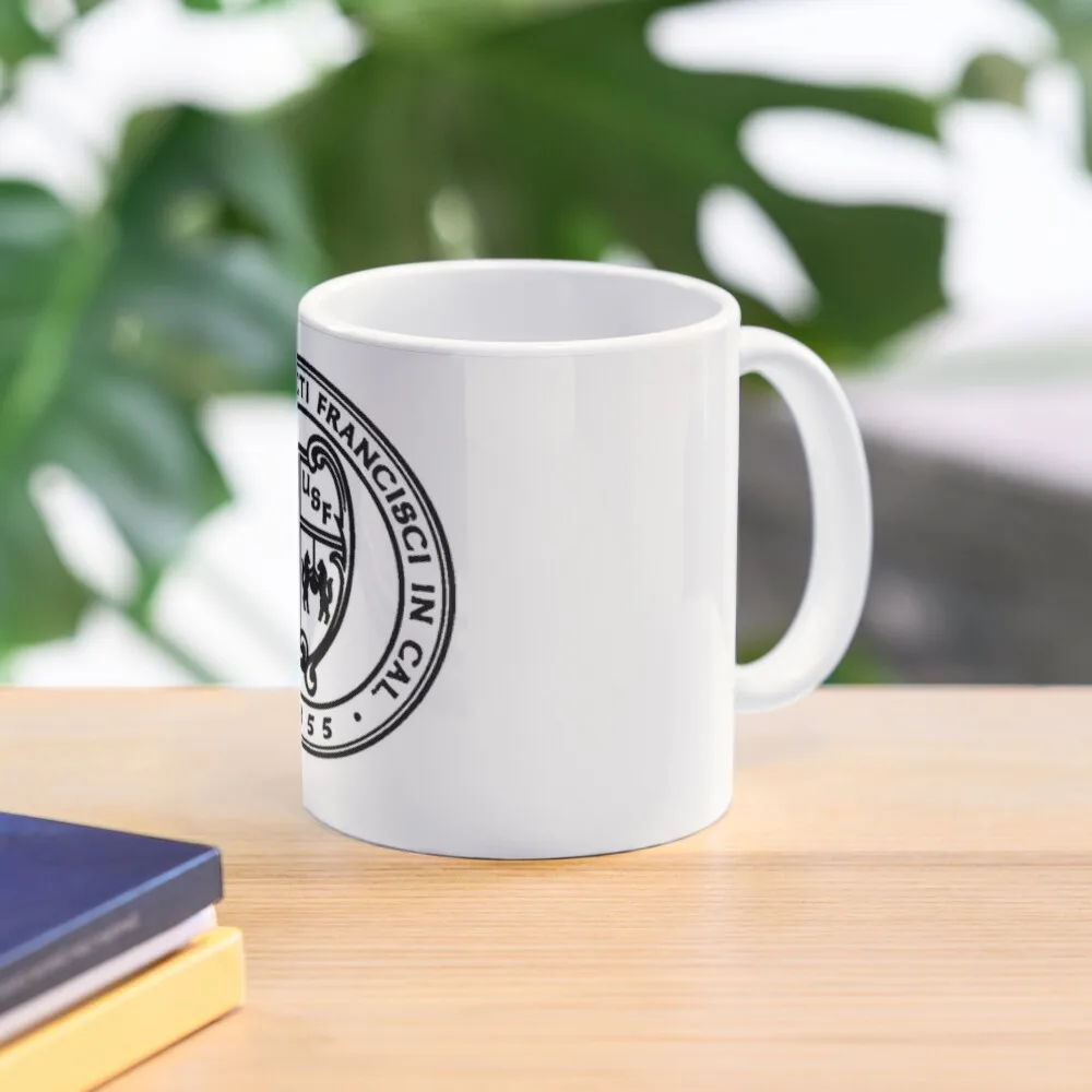 University Of San Francisco Crest Clas  Mug Simple Cup Tea Picture Printed Coffee Handle Round Drinkware Design Photo Image