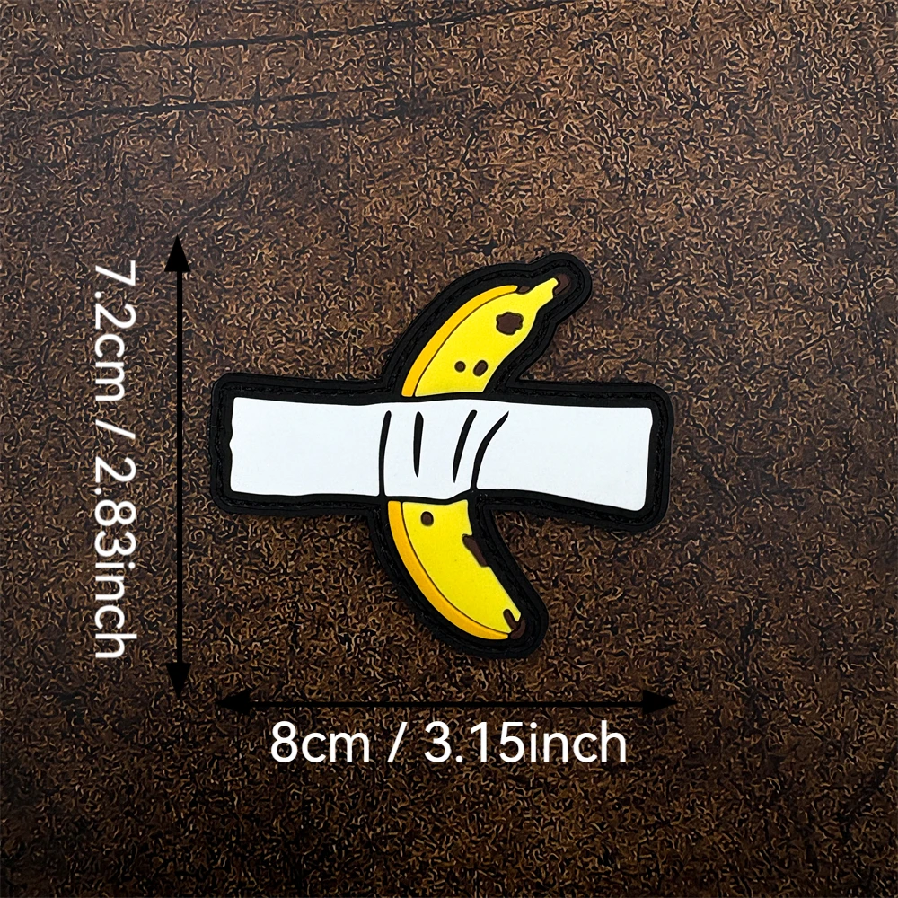 Entertaining Banana-Shaped Decorative Velcro Patches, Pvc Glow-In-The-Dark Material, Includes Matching Felt Backpack, Baseball Cap, Jacket, Suitcase DIY Decorative Patches, Badges, Appliques view 5