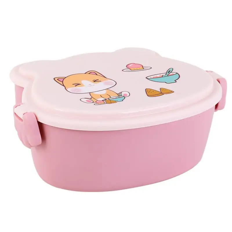 Lunch Box for Kids Double Layer With Compartments Bento Lunchbox School Child Leakproof Children\'s Food Snack Boxes New