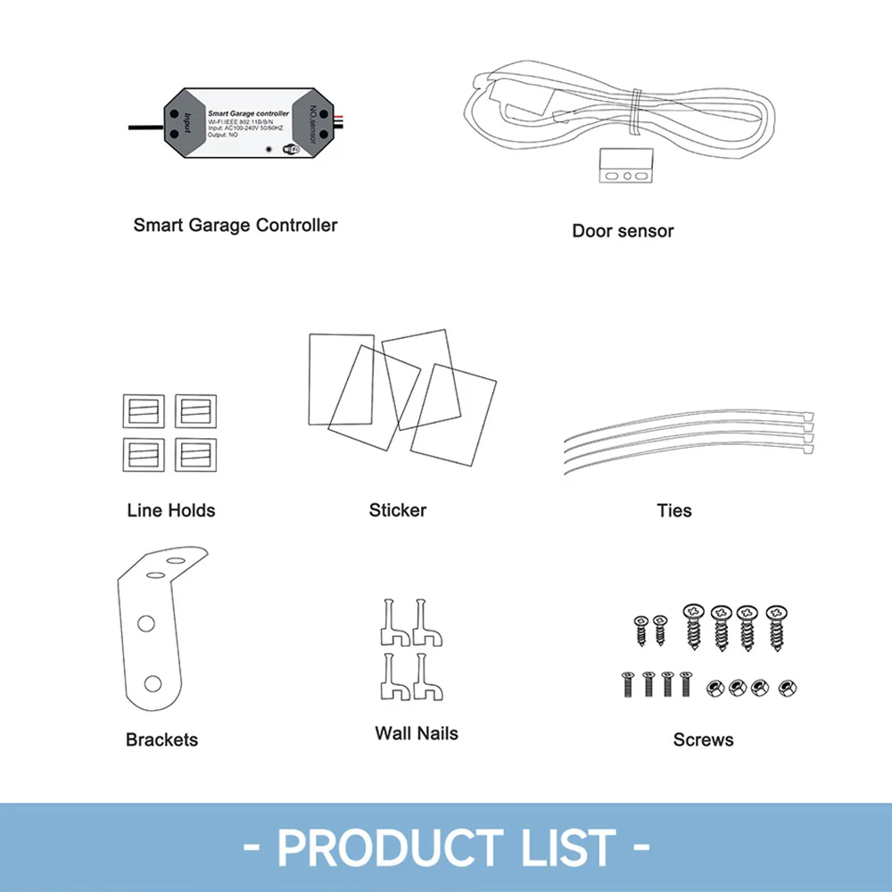 Tuya Zigbee Switch Smart Garage Door Opener Controller Smart Home Module Smart Life APP Remote Control Support Alexa Google Home