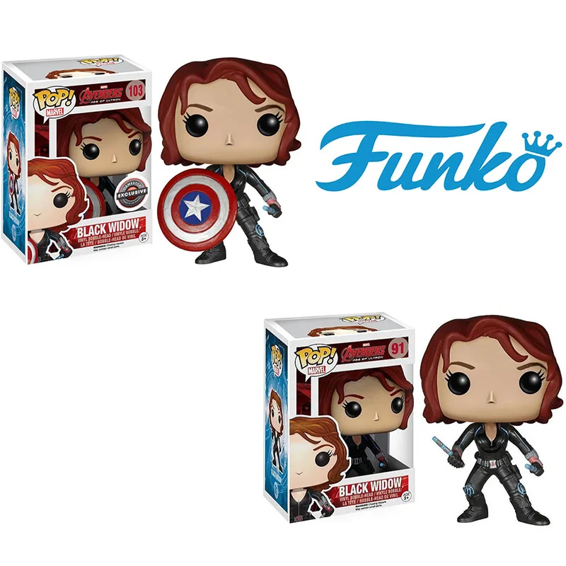 Funko Marvel Avengers Black Widow 103 #   91 #   POP Vinyl Action Figure Collection Limited Edition Modellspielzeug für Kindergeburtstag