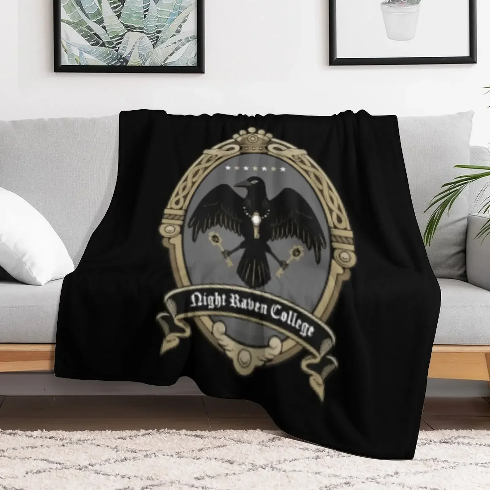 

Night Raven College Throw Blanket Softest Blankets For Sofas Decoratives christmas gifts Blankets