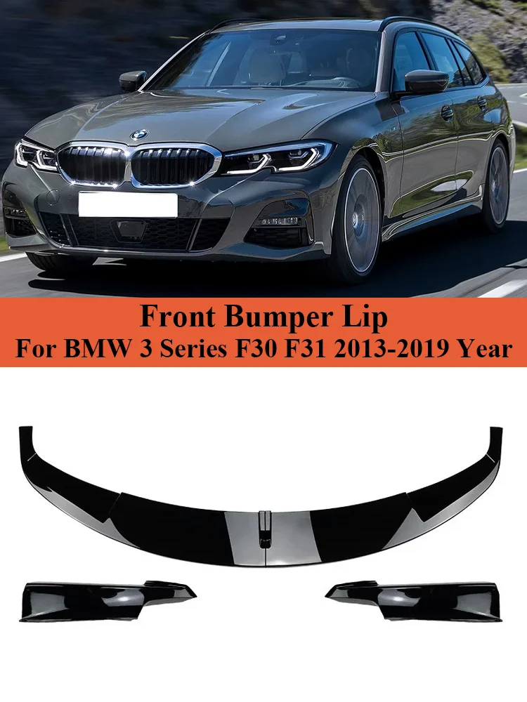 

Carbon Fiber Front Bumper Lip Diffuser Spiltter M Tech For BMW 3 Series F30 F31 Front Skrit M Sport Auto Part 2013-2019 Body Kit