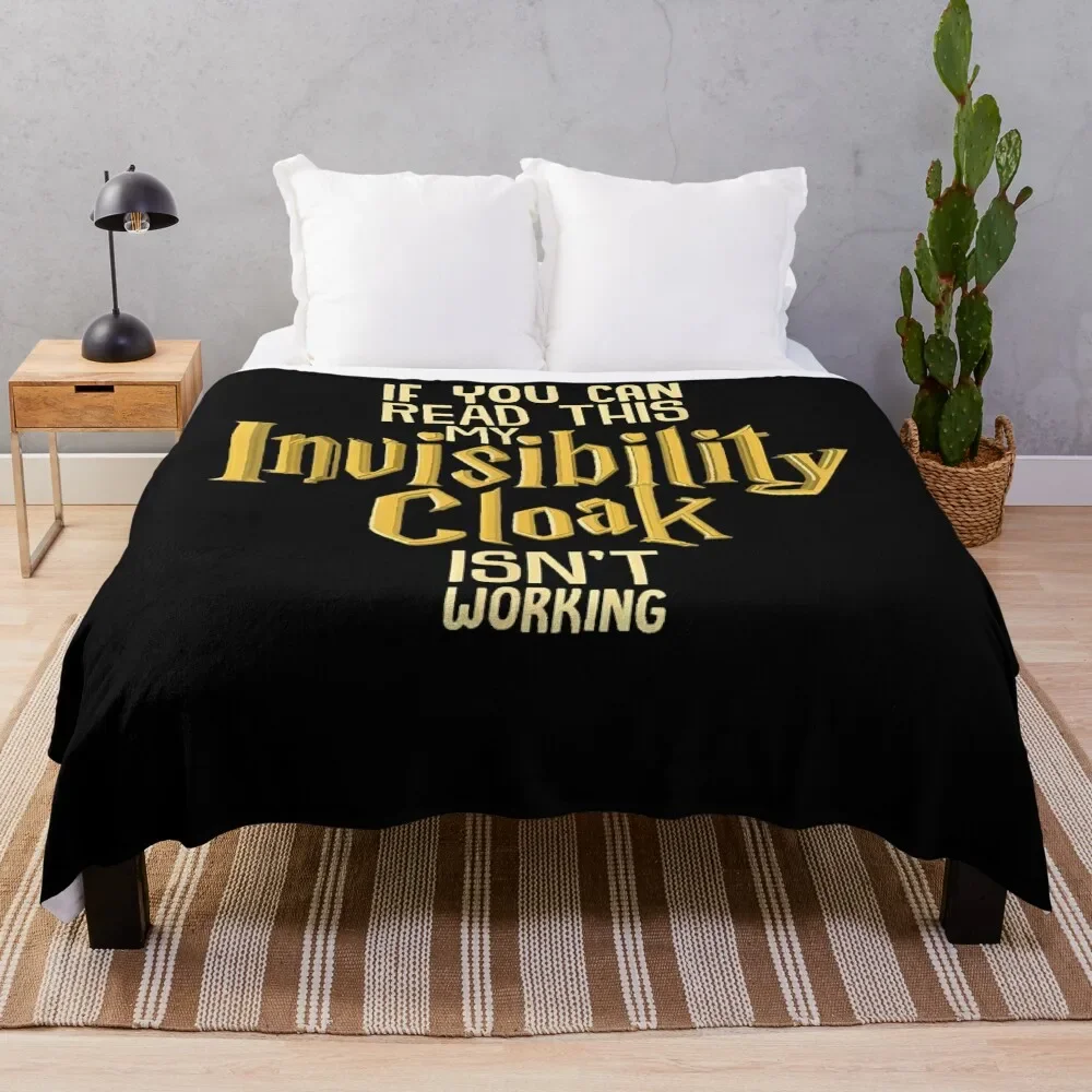 

Invisibility Cloak Geek Book Movie Lover Throw Blanket Soft Plaid Sofas funny gift sofa bed Blankets