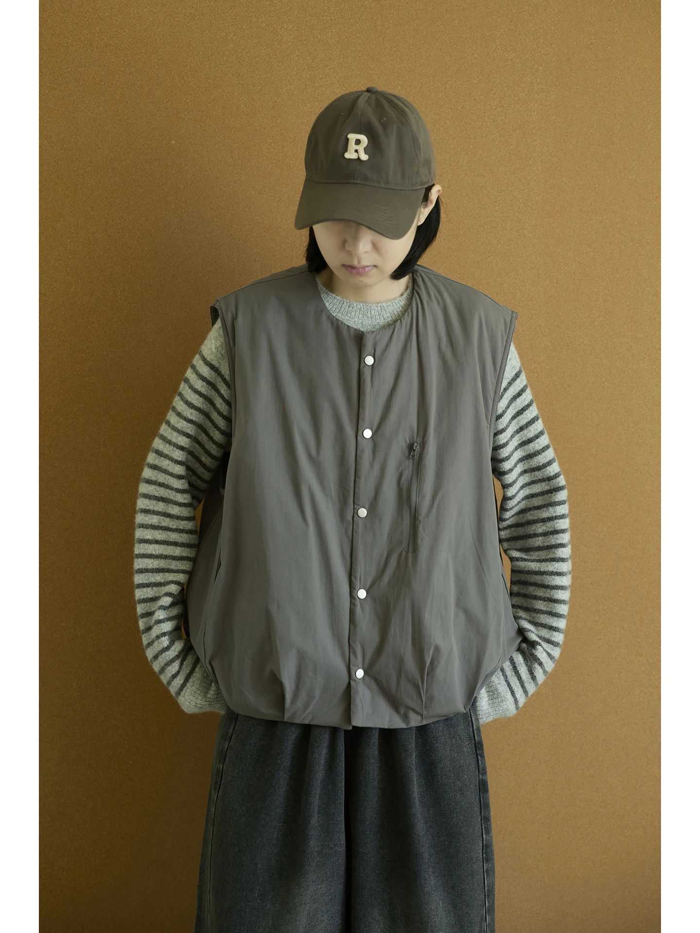 

Хлопковый жилет Thiened круглый Ne ketl Svel Conceal Meat, осенне-зимняя женская модная рабочая одежда, цвет Sle