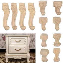 European Style Solid Wood Carved Furniture Foot Legs Cabinet Seat Feets Vintage Home Decor Decoration Accessories