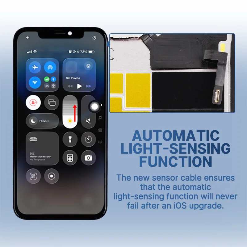 Diagnostic Display for iPhone 13 LCD Soft OLED Touch Screen Digitizer Assembly Repair Support 120hz With True Tone IC Moved