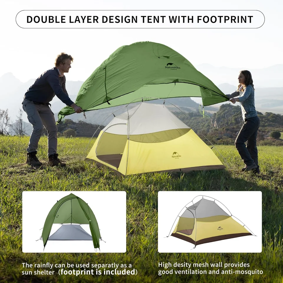 Naturehike Cloud Up 2 Pro Ultralight Tent 2 Person Waterproof