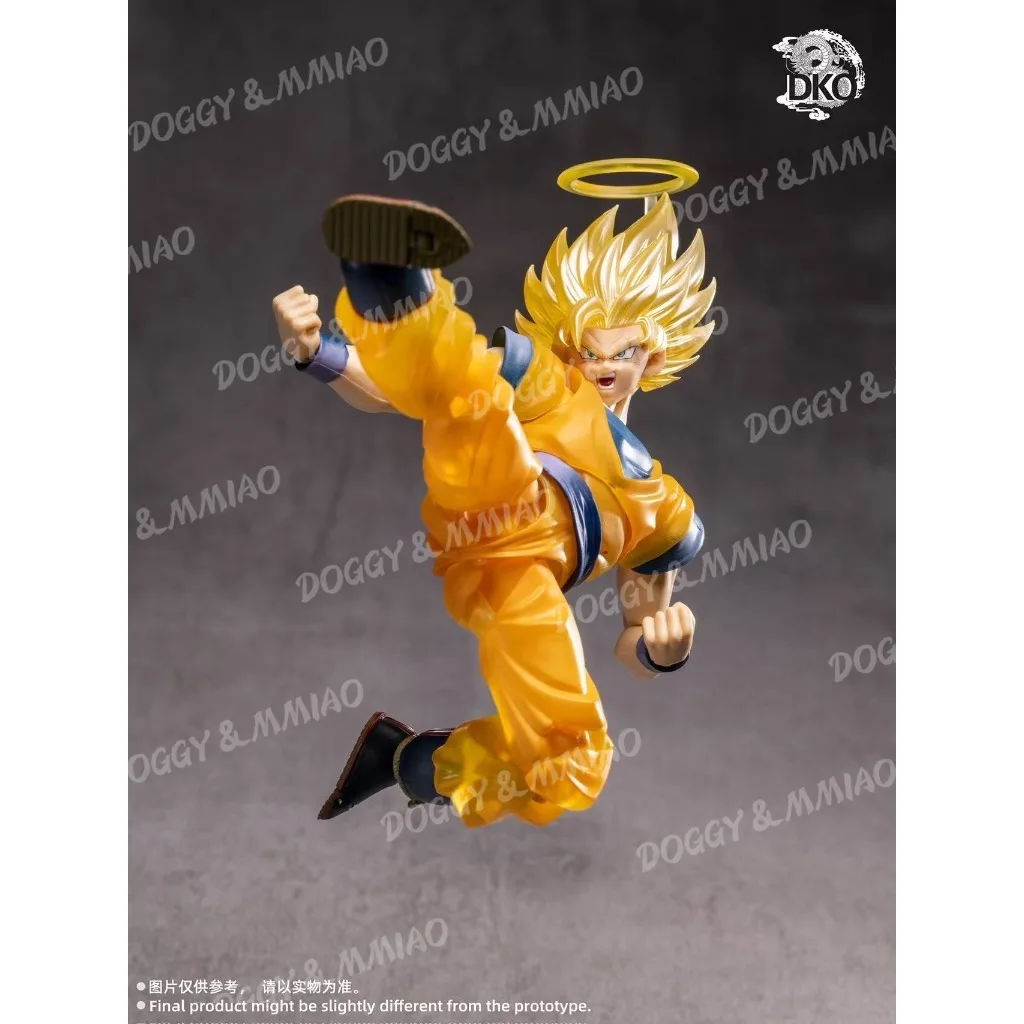 DKO لعبة دراغون بول Z SHF سوبر سايان 2 SSJ2 البرق الصحوة سون جوكو رئيس نحت اكسسوارات أنيمي ألعاب شخصيات الحركة الهدايا #4