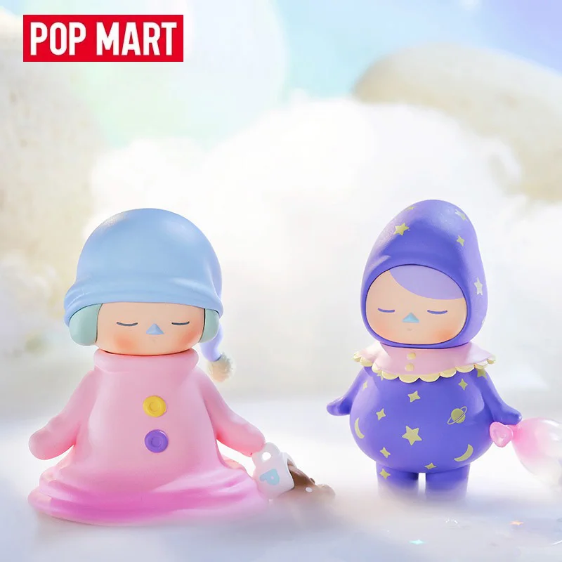 Pop Mart-Boîte ennemi de la série Pucky Elf Sleeping Baby, sac de devinette, boîte mystère, jouets beurre, mignon, figurine d'anime, ornements, collection de cadeaux