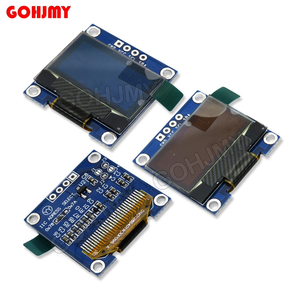 0.96 Inch Oled IIC Serial White OLED Display Module 128X64 I2C SSD1306 12864 LCD Screen Board GND VDD SCK SDA For Arduino GOHJMY