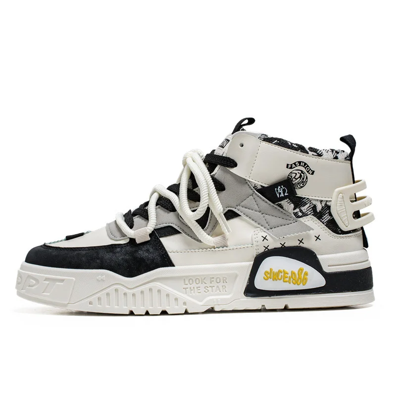 

Men's motorcycle shoes Korean version trendy and fashionable board shoes