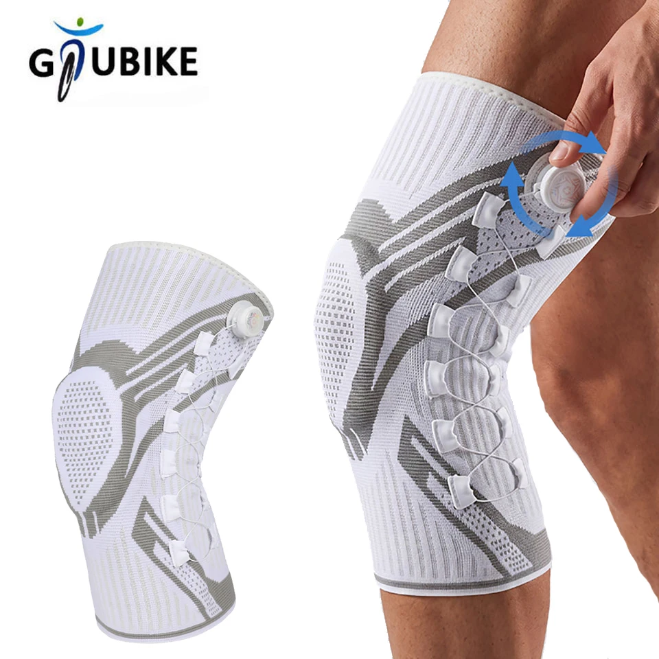 1PC Smart Knob Kniebandage mit Patella-Gel-Polster, lateralem Stabilisator, Kompressionsstütze, zur Schmerzlinderung und Erholung, für Zuhause und Fitnessstudio, Einzelstück