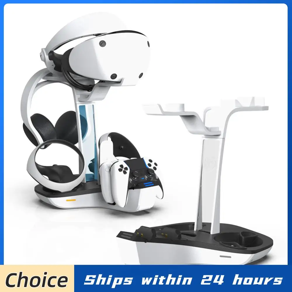 

Зарядная станция для профессионального игрового контроллера с LED-индикатором, держатель для хранения гарнитуры и наушников для PS5 и PS VR2