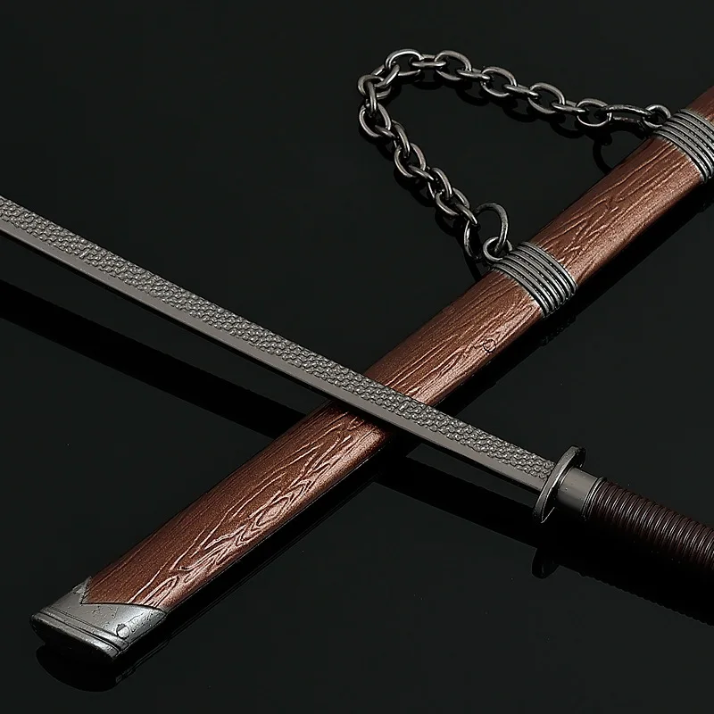 22 centimetri Serie di Armi Freddi Ascolto Il Vento Spada Periferiche Anime Cinesi Modello In Metallo Spada Accessorio Ornamento Collezioni
